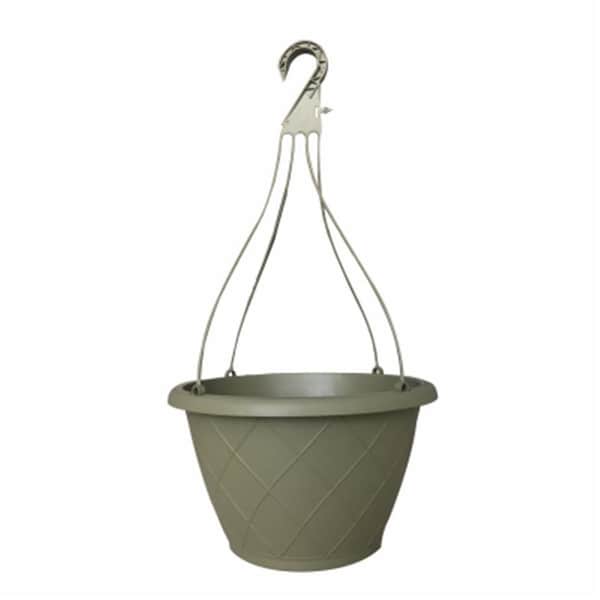 Att Southern Att Southern 245388 12 in. Olive Green Weave Hanging Basket 245388 - main
